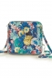 Preview: Echte Leder Handtasche mit Blumen